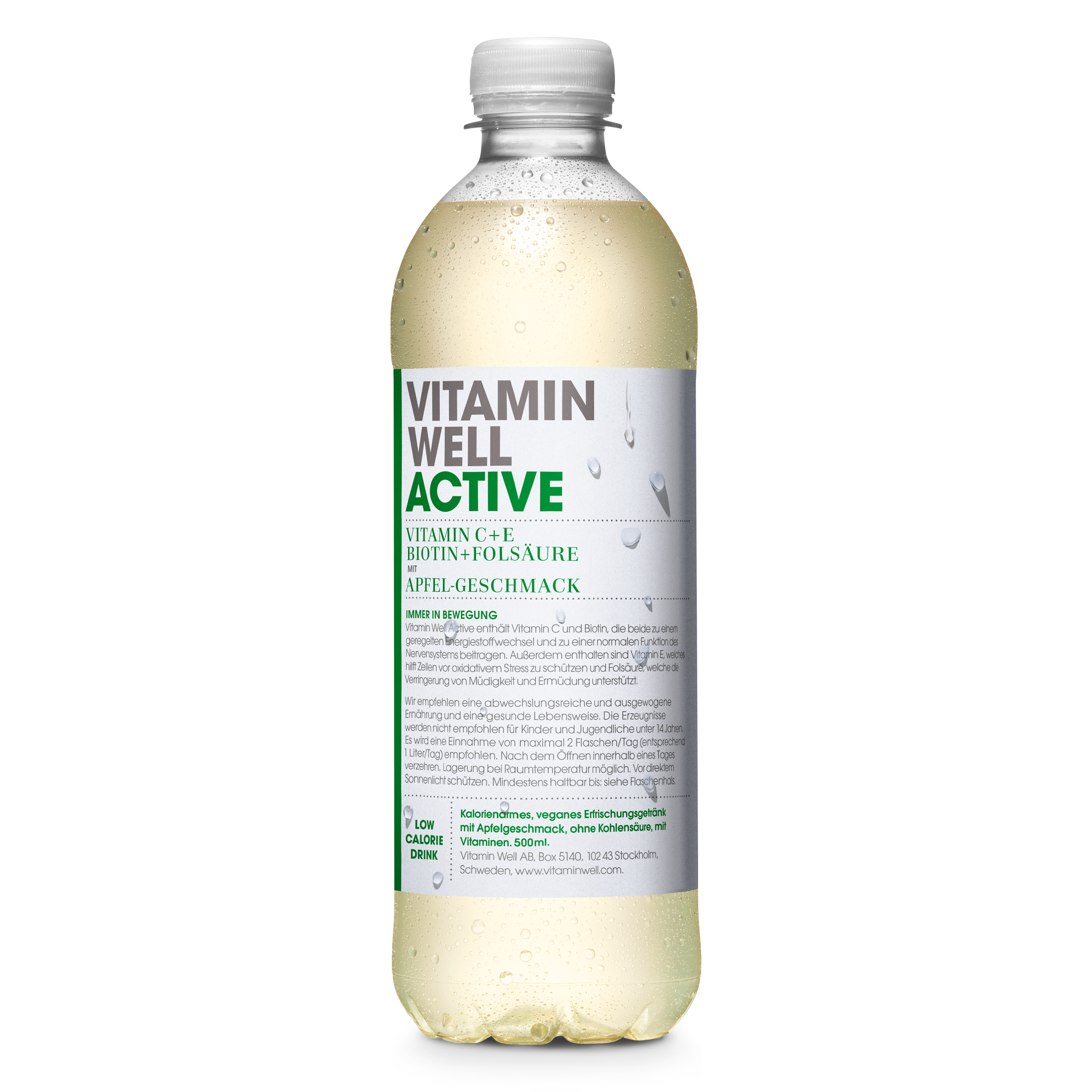 Vitamin Well Active packshot single bottle